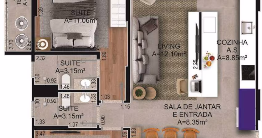 APARTAMENTO FORTE - PRAIA GRANDE SP