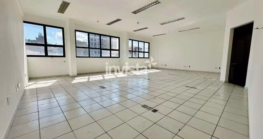 Sala comercial no centro de Santos