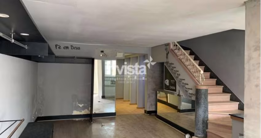 Casa Comercial/Ponto Comercial para Locação no bairro do Gonzaga em Santos