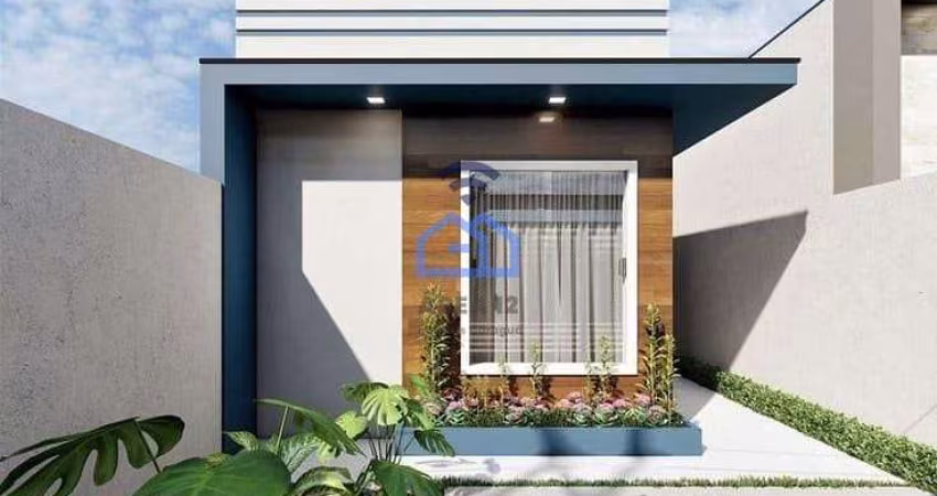 Casa nova com acabamento moderno à venda no bairro do Golfinho em Caraguatatuba, SP - Oportunidade