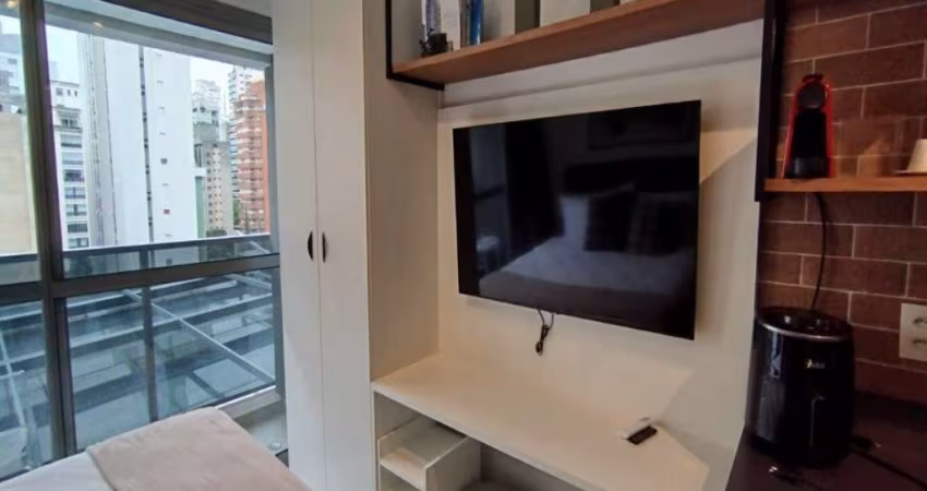 Studio mobiliado no Jardim Paulista com lazer completo