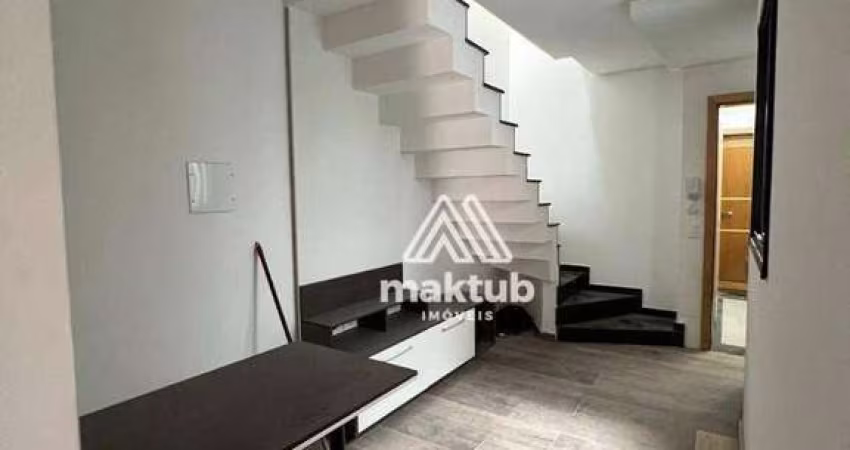 Cobertura com 2 dormitórios à venda, 84 m² por R$ 584.000,00 - Campestre - Santo André/SP