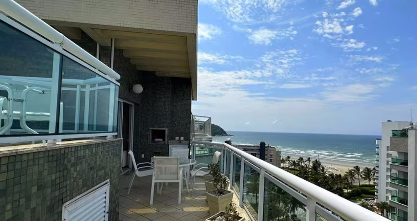 Cobertura Pé na Areia com Vista para o Mar á venda na Riviera de São Lourenço.