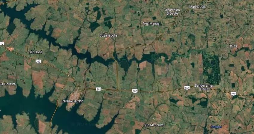 Fazenda para venda na região de Suzanapolis-SP com 485 alqueires em cana arrendada mais pastagem, boa de benfeitorias, rica em agua