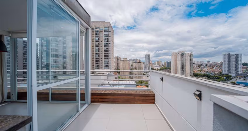 Versátil cobertura para venda com 3 quartos, sendo 2 suítes, 112m²