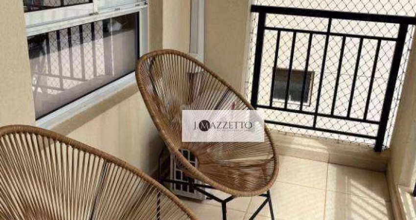 Apartamento com 3 dormitórios para alugar, 83 m² por R$ 4.660/mês - Jardim Pompéia - Indaiatuba/SP