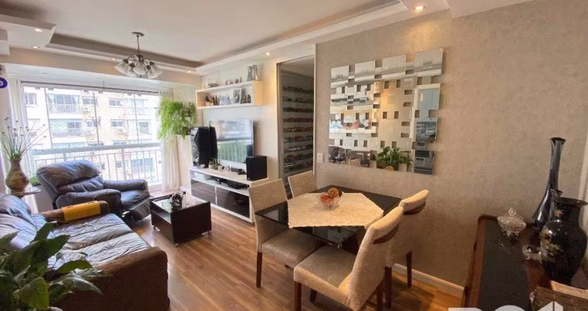 Apartamento de 2 dormitórios com suíte, churrasqueira, 2 vagas, condomínio com infraestrutura completa.