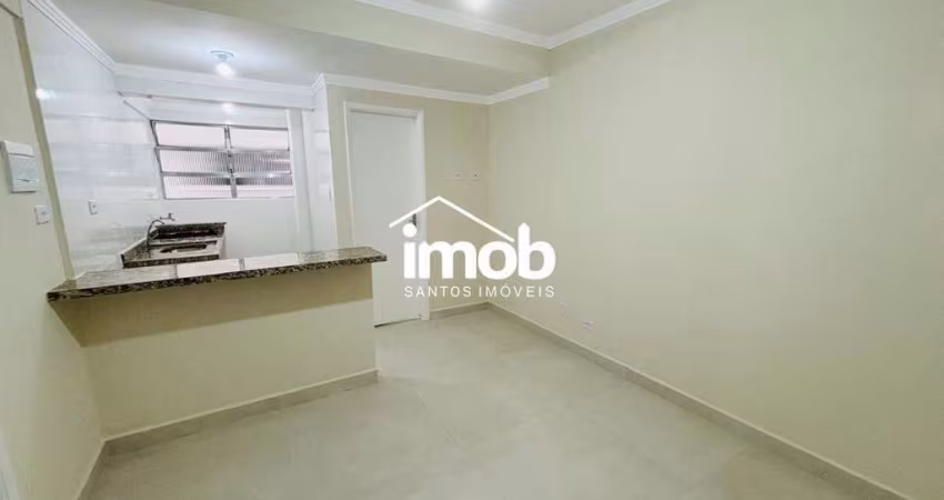 Apartamento com 1 dormitório na Ponta da Praia em Santos/SP