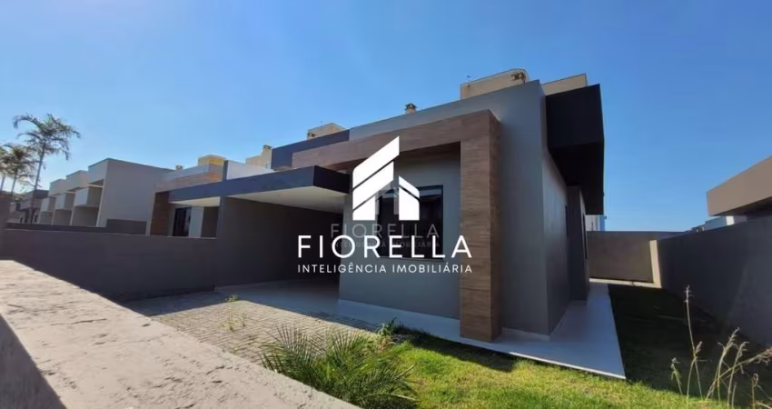 Casa nova à venda, com 100m², 03 dormitórios, sendo 01 suíte, no Sertão do Maruim/São José - SC.