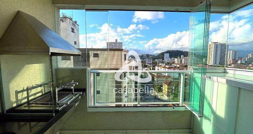Apartamento com 2 dormitórios à venda, 63 m² por R$ 670.000,00 - Campo Grande - Santos/SP