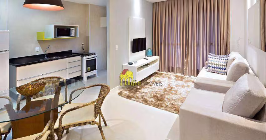 Apartamento com 1 dormitório à venda por R$ 450.000,00 - Balneário Cidade Atlântica - Guarujá/SP