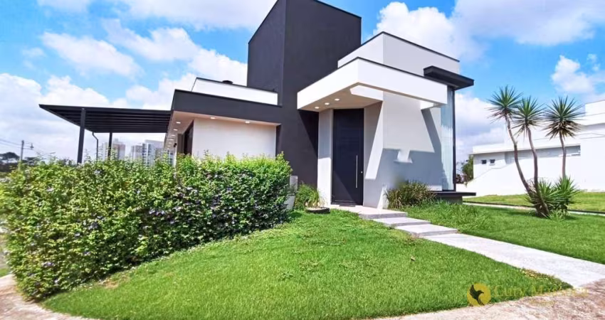 Porteira Fechada! Magnífica casa de esquina, com SPA e 3 suítes, totalmente MOBILIADA, à venda por R$1.599.000 - Condomínio Central Parque - Salto/SP