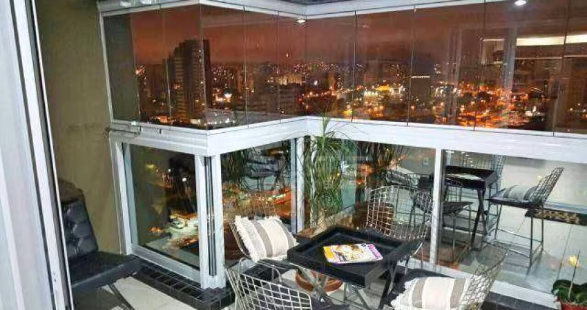 Apartamento com 2 dormitórios para alugar, 102 m² por R$ 6.118,34/mês - Jardim - Santo André/SP