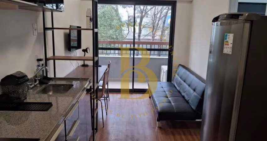 Apartamento com 28 m², 1 quarto sendo 1 suíte para alugar no bairro Brooklin.