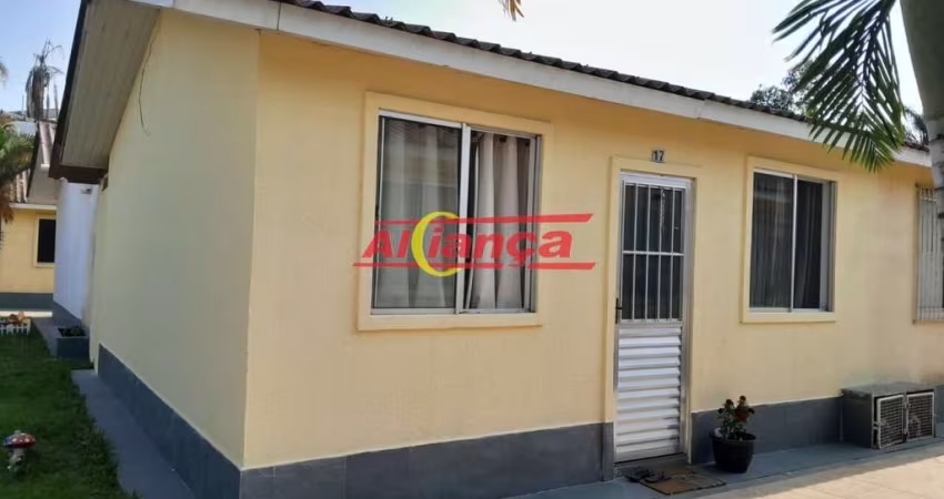 CASA EM CONDOMÍNIO FECHADO COM 2 DORMITÓRIOS A VENDA, 58M² - VILA NOVA BONSUCESSO - GUARULHOS/SP