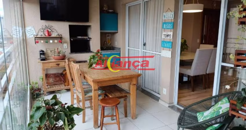 Excelente Apartamento no Parque Clube na Vila Augusta - 92 m², Varanda Gourmet e 2 vagas