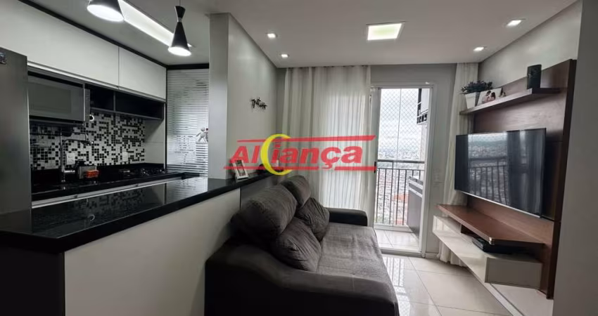Lindo Apartamento MOBILIADO de 57m² com 3 Dormitórios sendo 1 suíte, sacada e 1 vaga