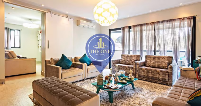Apartamento de 245m² MOBILIADO para locação, Moema, São Paulo, SP. com 4 Suítes, 2 Salas amplas, 3