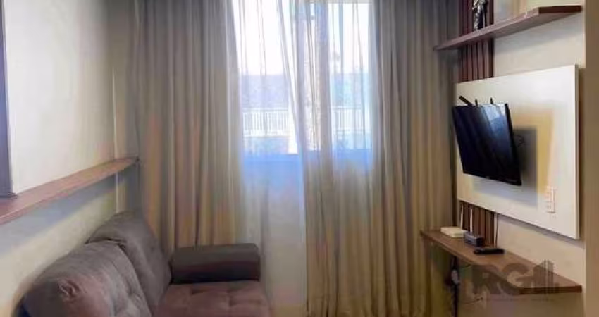 APARTAMENTO MOBILIADO PRONTO PARA MORAR ! COM 2 DORMITÓRIOS E VAGA . Imóvellindamente decorado e equipado com eletrodomesticos, bem ventilado e ensolarado, possui  sala estar , banheiro social,  espel