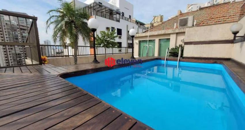 Cobertura Duplex na Ponta da Praia com Vista Mar e Piscina Privativa