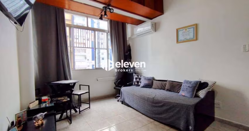 Apartamento tipo Kitnet Mobiliada Vista Mar no bairro do Itararé São Vicente/SP