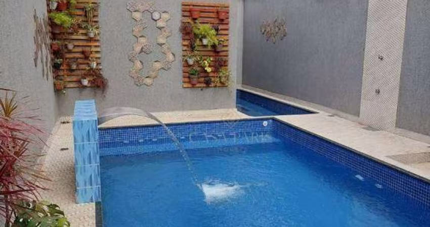 Sobrado com 2 dormitórios à venda, 56 m² por R$ 320.000,00 - Maracanã - Praia Grande/SP