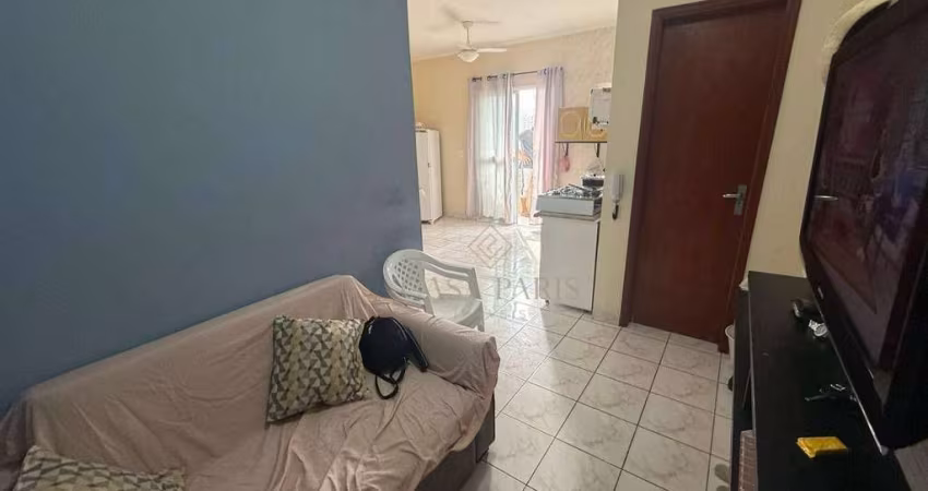 Kitnet à venda perto da praia com elevador, garagem e sacada!!!