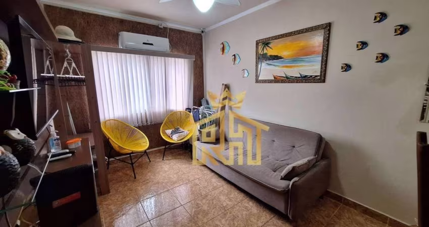 Apartamento com 1 quarto à venda, 46 m² por R$ 245.000 - Vila Guilhermina - Praia Grande/SP