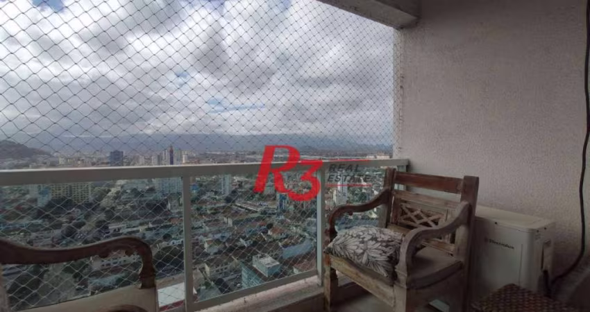 Apartamento, 47 m² - venda por R$ 590.000,00 ou aluguel por R$ 4.500,00/mês - Boqueirão - Santos/SP