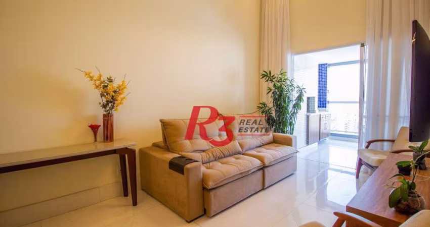 Apartamento com 2 dormitórios à venda, 114 m² por R$ 1.650.000,00 - Pompéia - Santos/SP