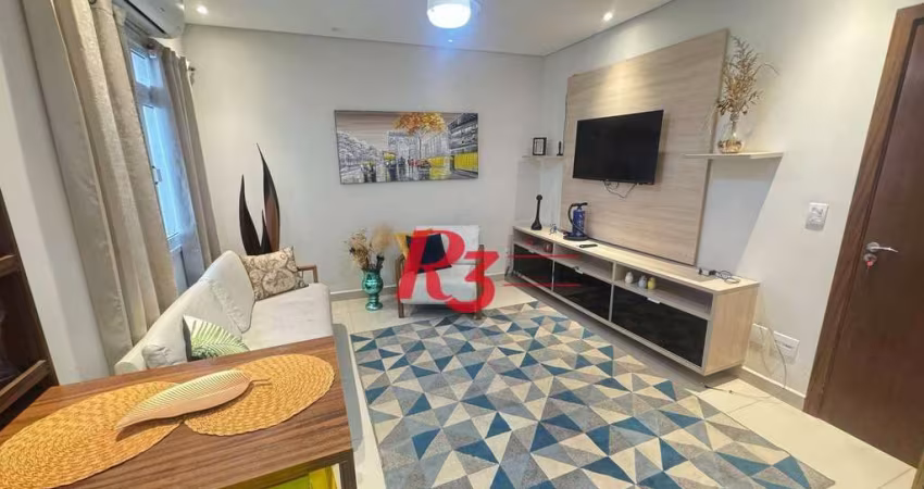 Apartamento com 1 dormitório à venda, 46 m² por R$ 439.000,00 - José Menino - Santos/SP