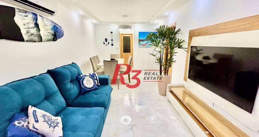 Apartamento com 3 dormitórios, 108 m² - venda por R$ 790.000,00 ou aluguel por R$ 6.856,00/mês - Ponta da Praia - Santos/SP