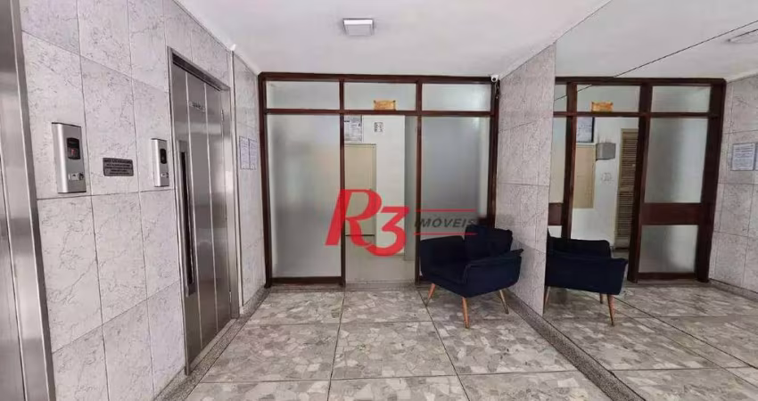 Apartamento com 1 dormitório à venda, 50 m² por R$ 375.000,00 - Embaré - Santos/SP