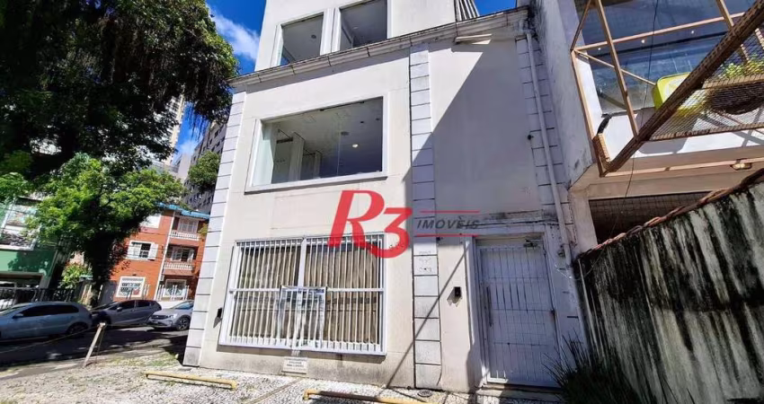 Loja para locação, 230 m², 3 andares, 5 vagas, no Boqueirão, em Santos SP