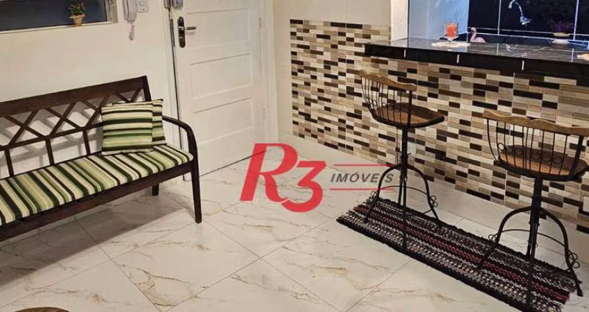 Apartamento com 1 dormitório à venda, 42 m² por R$ 400.000,00 - Gonzaga - Santos/SP