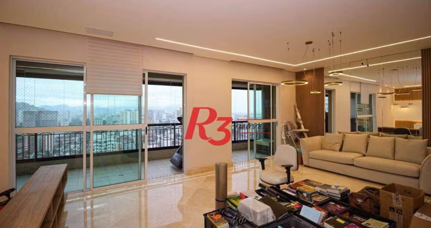 Apartamento com 3 dormitórios à venda, 204 m² por R$ 2.500.000,00 - Vila Rica - Santos/SP