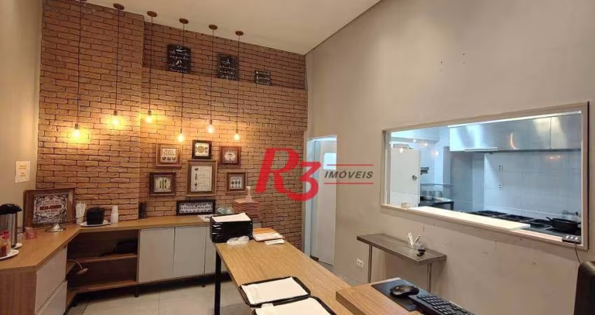 Loja, 70 m² - venda por R$ 440.000,00 ou aluguel por R$ 5.300,00/mês - Vila Matias - Santos/SP