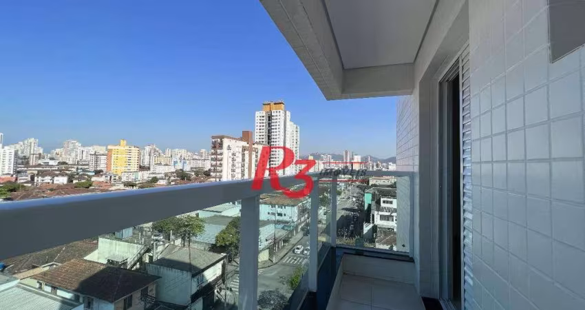 Apartamento com 2 dormitórios para alugar, 59 m² por R$ 4.000,02/mês - Macuco - Santos/SP