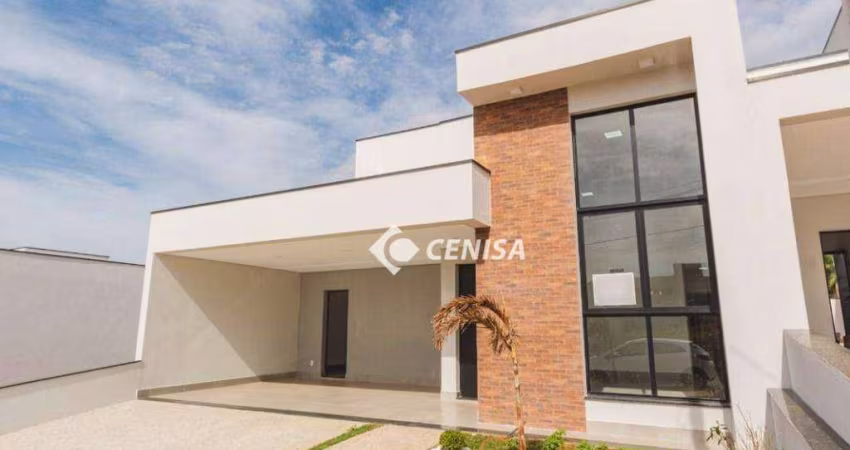 Casa com 3 quartos à venda, 188 m² por R$ 1.190.000 - Condomínio Piemonte - Indaiatuba/SP