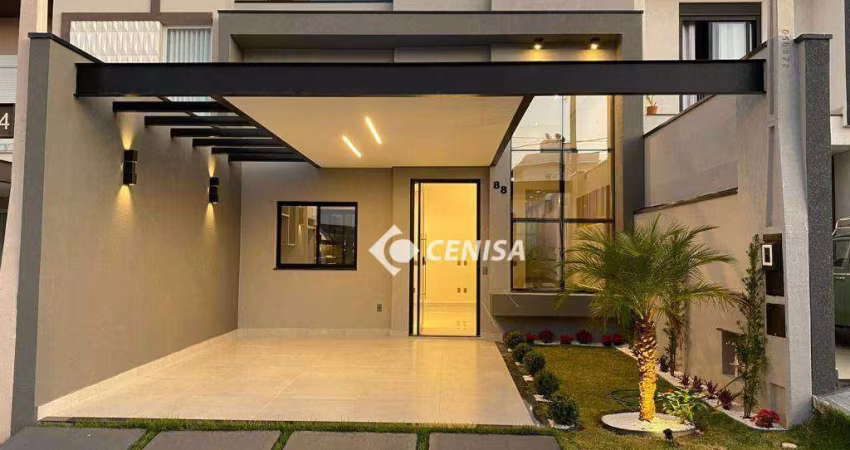 Casa com 3 suítes à venda, 125 m² - Condomínio Vila Ytu - Indaiatuba/SP