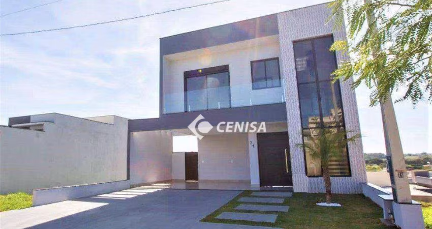 Casa com 3 dormitórios à venda, 232 m² - Condomínio Piemonte - Indaiatuba/SP