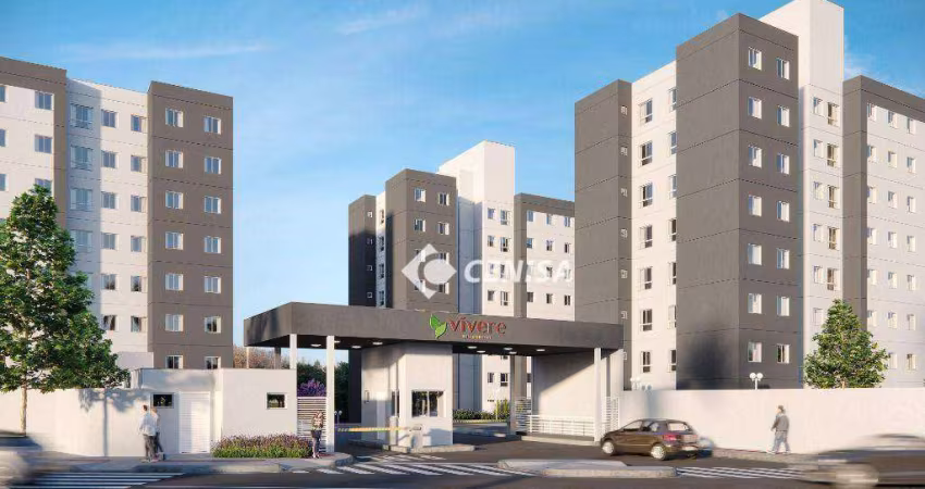 Apartamento com 2 quartos à venda, 48m² - Condomínio Vívere Residencial - Indaiatuba/SP