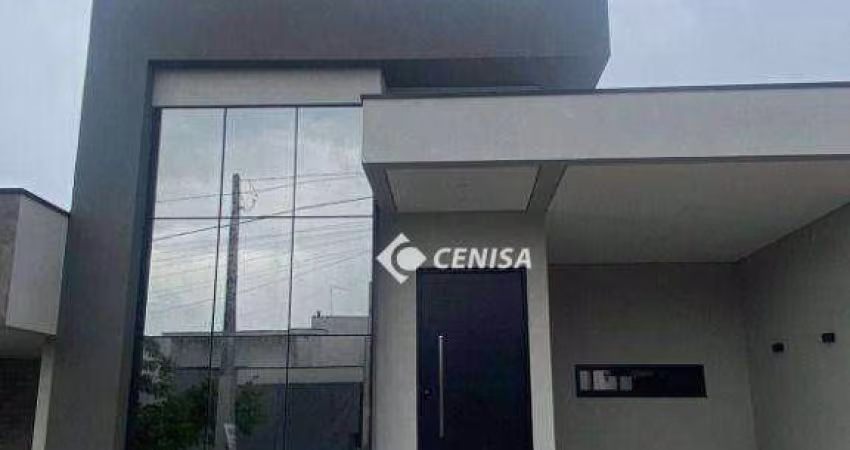Casa com 3 dormitórios à venda, 135 m² - Condomínio Jardim Brescia - Indaiatuba/SP