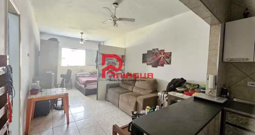 Kitnet com 1 quarto, Mirim, Praia Grande - R$ 175 mil, Cod: 7104