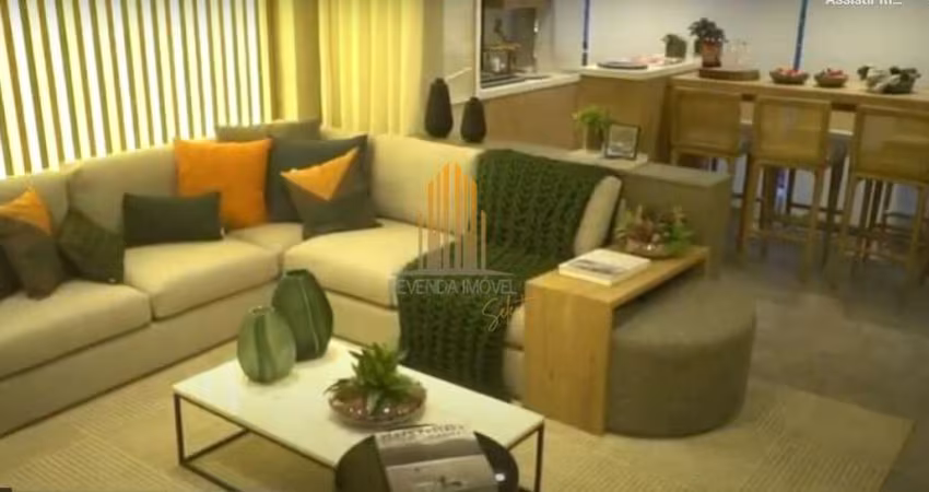 APARTAMENTO DE 58M² COM 2 DORMITÓRIOS (1 SUÍTE), 2 BANHEIROS E UMA VAGA Á VENDA CHÁC. STO ANTONIO LI