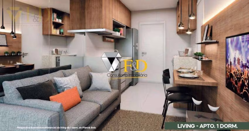 Venda | Apartamento com 32 m², 2 dormitório(s). Brás, São Paulo