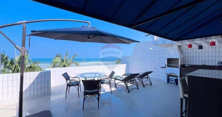 COBERTURA DUPLEX À VENDA, FRENTE AO MAR EM BORACÉIA, BERTIOGA - SP