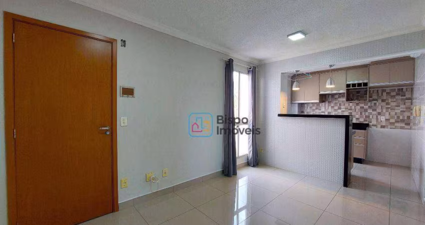 Apartamento com 2 dormitórios para alugar, 43 m² por R$ 1.507,15/mês - Jardim Terramérica II - Americana/SP