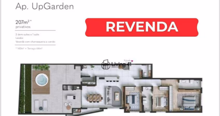 ÚNICA OPORTUNIDADE! Garden em REVENDA no Paseo Folloni – Plaenge | Ahú