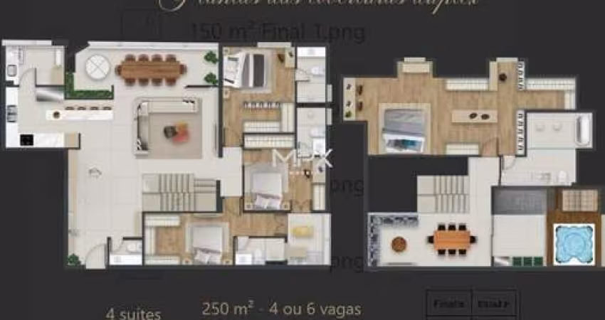 Cobertura com 4 quartos à venda no São Judas, Piracicaba 